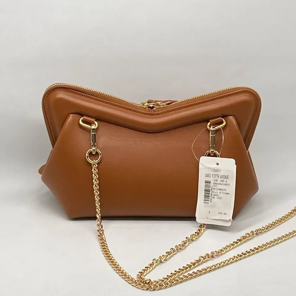 Mansur Gavriel Mini M Frame Leather Crossbody Bag